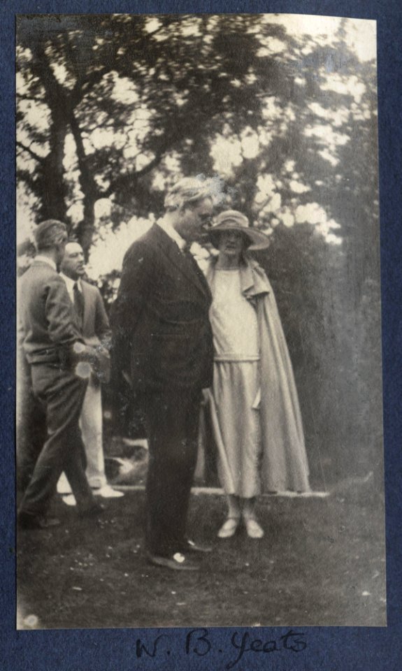 Unknown man, Oliver Joseph St John Gogarty, William Butler Yeats, Lady Margaret Sackville by Lady Ottoline Morrell