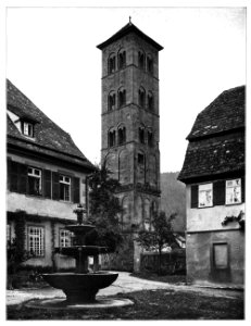 Unser Land 1925 B17, Glockenturm ehem Klosterkirche Hirsau, von der Trappen