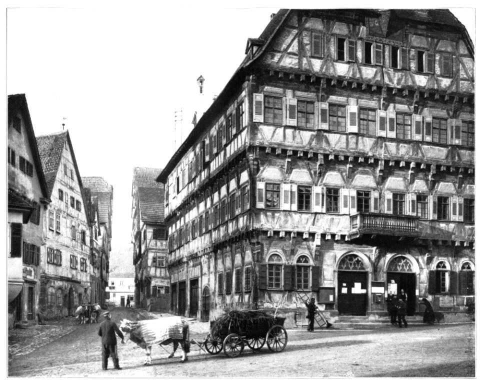 Unser Land 1925 B15, Rathaus Markgröningen, von der Trappen