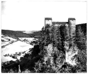 Unser Land 1925 B23, Bernecktal Schildmauer der Burg Berneck, von der Trappen