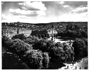 Unser Land 1925 B39, Schloßplatz in Stuttgart, von der Trappen
