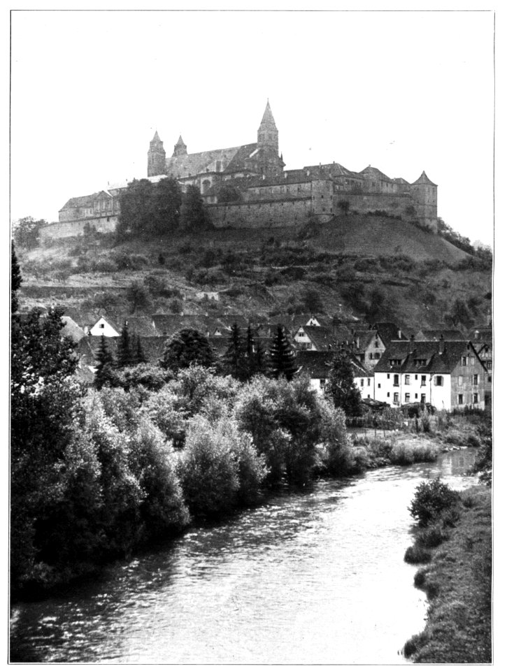 Unser Land 1925 B32, Großcomburg von Norden, von der Trappen