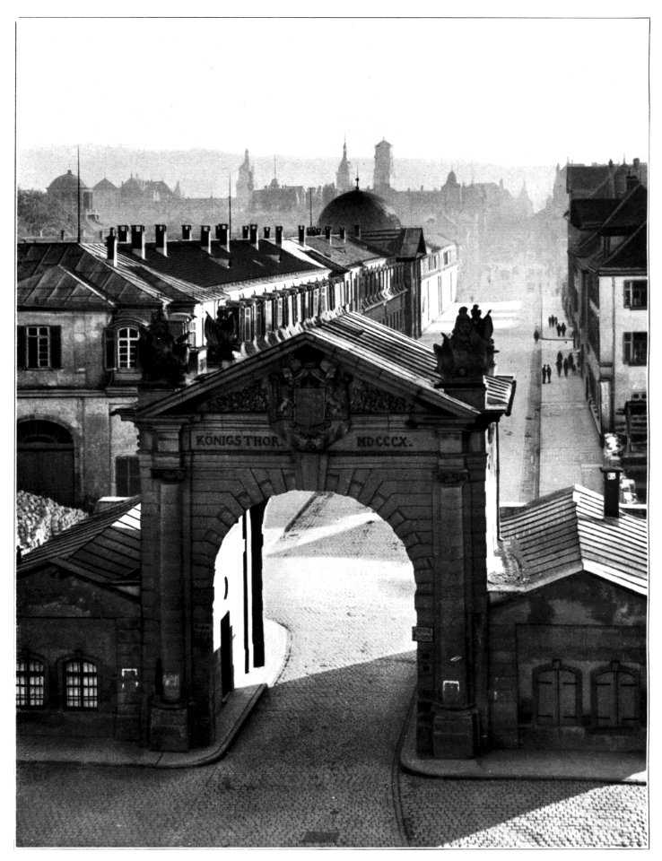 Unser Land 1925 B40, ehem Königstor Stuttgart, von der Trappen