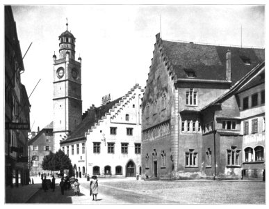 Unser Land 1925 B51, Rathaus Waghaus Ravensburg, von der Trappen