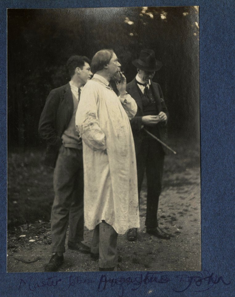 Unknown man, Augustus Edwin John, Philip Edward Morrell by Lady Ottoline Morrell