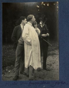 Unknown man, Augustus Edwin John, Philip Edward Morrell by Lady Ottoline Morrell
