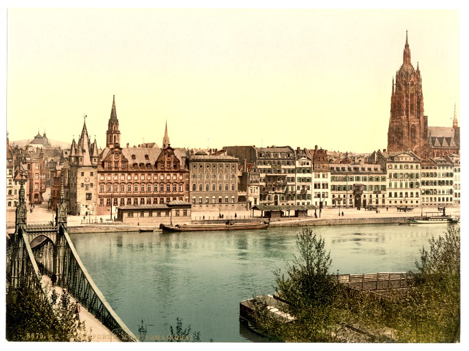Untermainquai, Saalhof and Cathedral, Frankfort on Main (i.e. Frankfurt am Main), Germany-LCCN2002713658