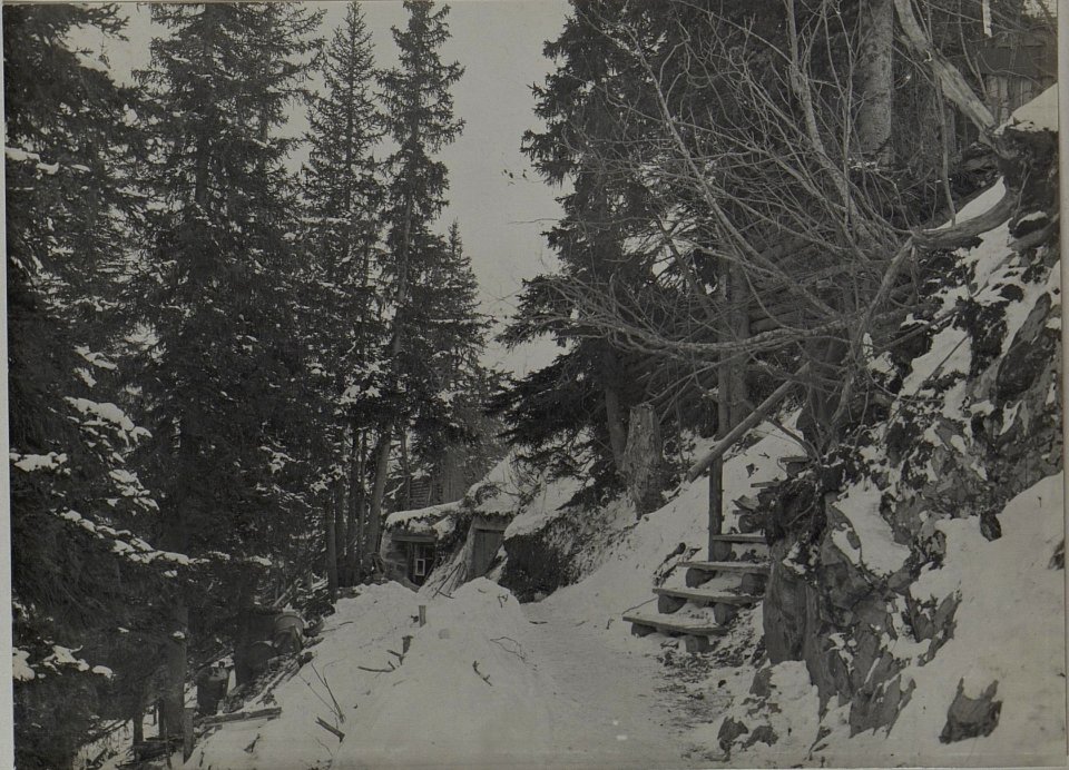 Unterstände d-Fs.Art.a-1900 m Höhe.Cherzplateau. (BildID 15459625)