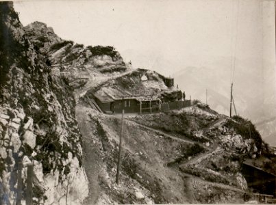 Unterkünfte am Schwarzenberg. (16-7.1917.) (BildID 15800646)
