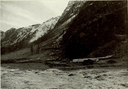 Unterkünfte des Bataillonskommandos von der Brennerhütte, (BildID 15463099)