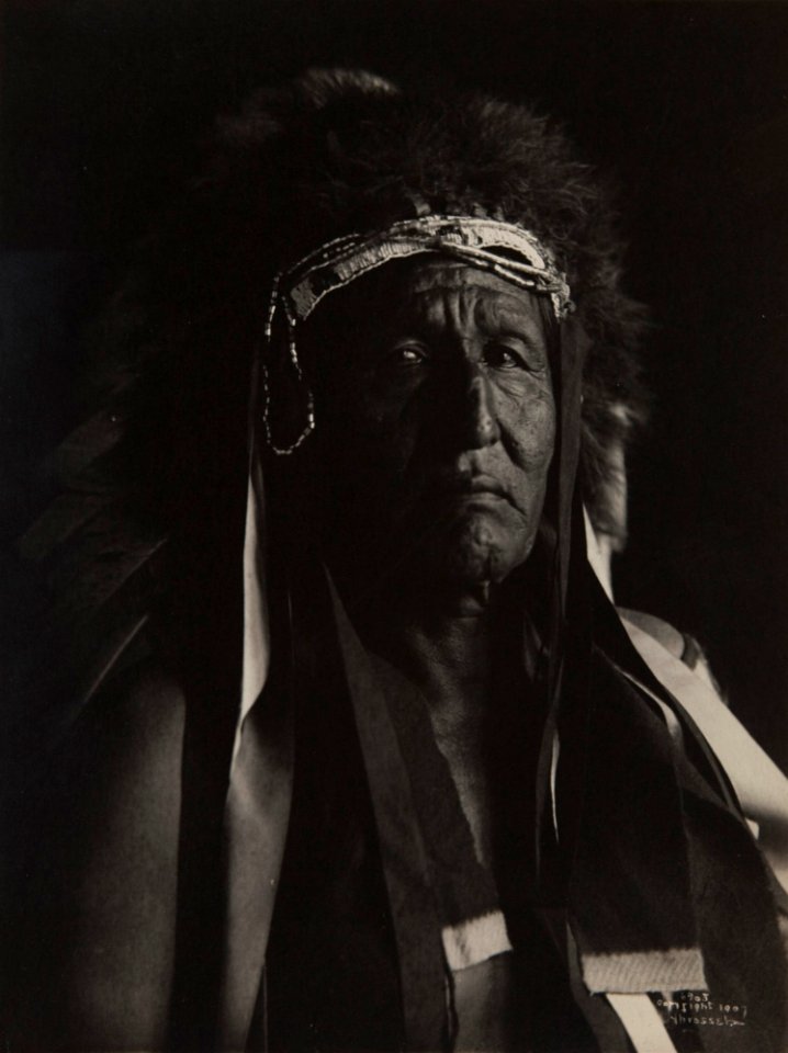 Untitled (Native American in buffalo headdress)