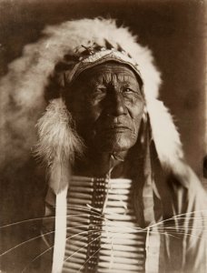 Untitled (Native American in headdress) photo