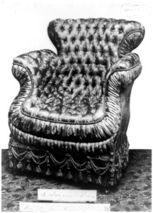 Upholstered chair manufactured by S. Karpen Bros. and exhibited at the World's Columbian Exposition, Chicago LCCN93510869