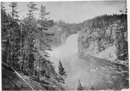 Upper falls of the Yellowstone - NARA - 516690