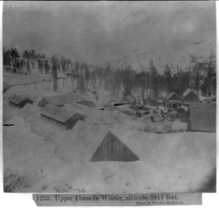 Upper Cisco in Winter, altitude 5,911 feet, Central Pacific Railroad LCCN2002723813