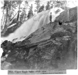 Upper Eagle Falls- side view - Western Shore Lake Tahoe LCCN2002721683