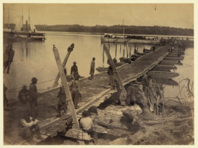 Upper wharf, Belle Plain. Built by U.S.M.R.R. Construction Corps LCCN2006681118
