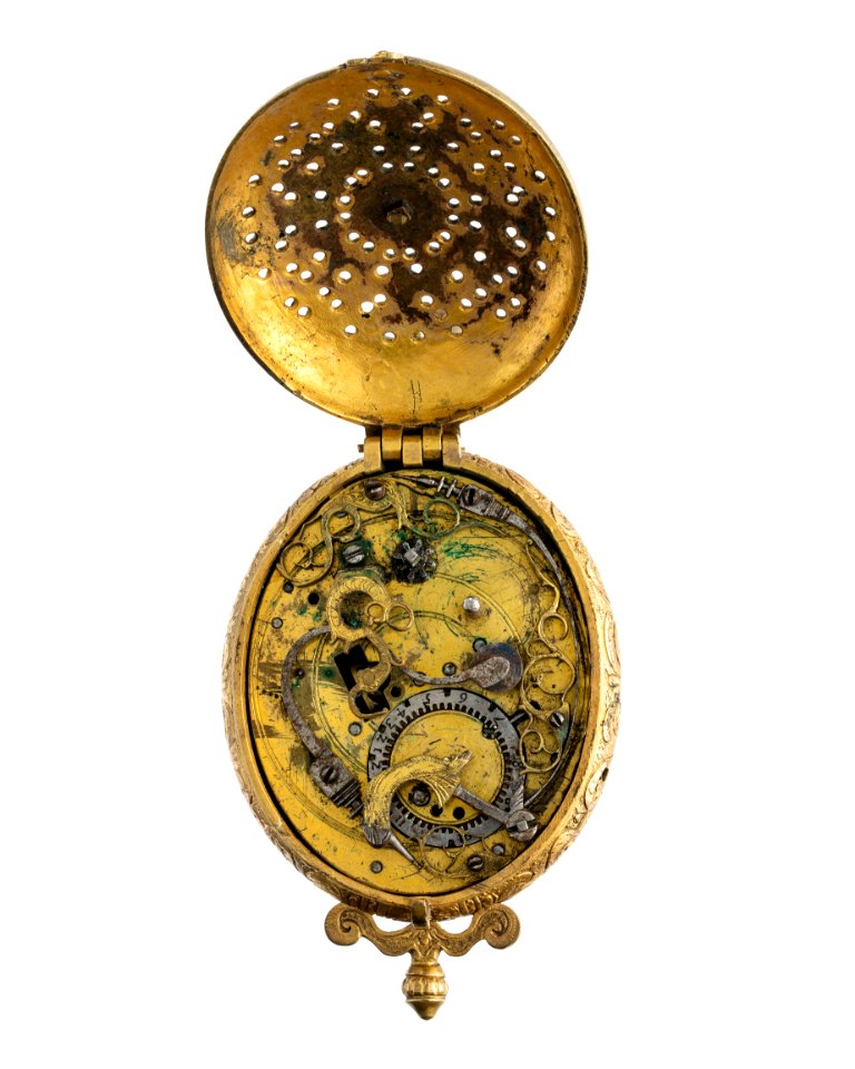 Ur med boett av förgylld brons, 1600-tal - Hallwylska museet - 110515