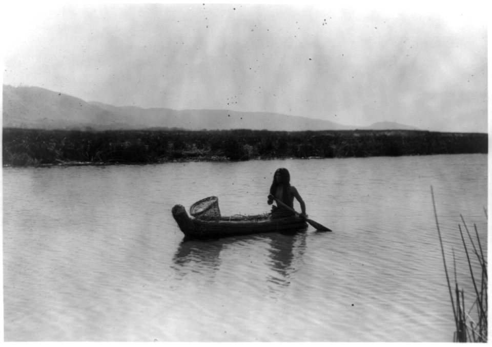 Upper lake Pomo In the tule swamp