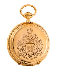 Ur med boett av guld med von Hallwylska vapnet ingraverat, 1870-tal - Hallwylska museet - 110590 photo