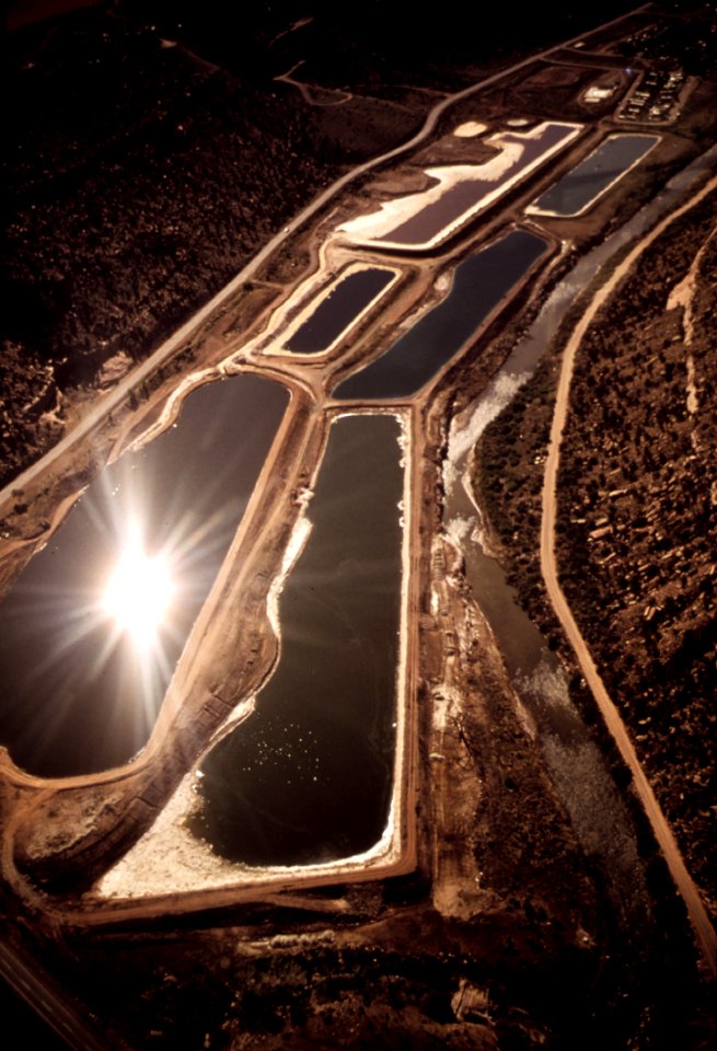 Uranium wast holding ponds