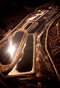 Uranium wast holding ponds