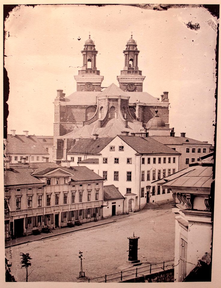 Uppsala cathedral - photo of the cathedral from before 1886