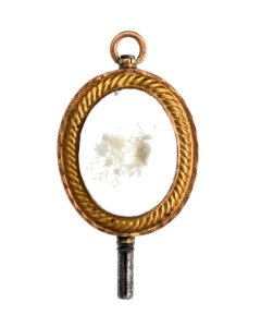 Urnyckel i form av en medaljong med blommor, 1800-tal - Hallwylska museet - 110378 photo