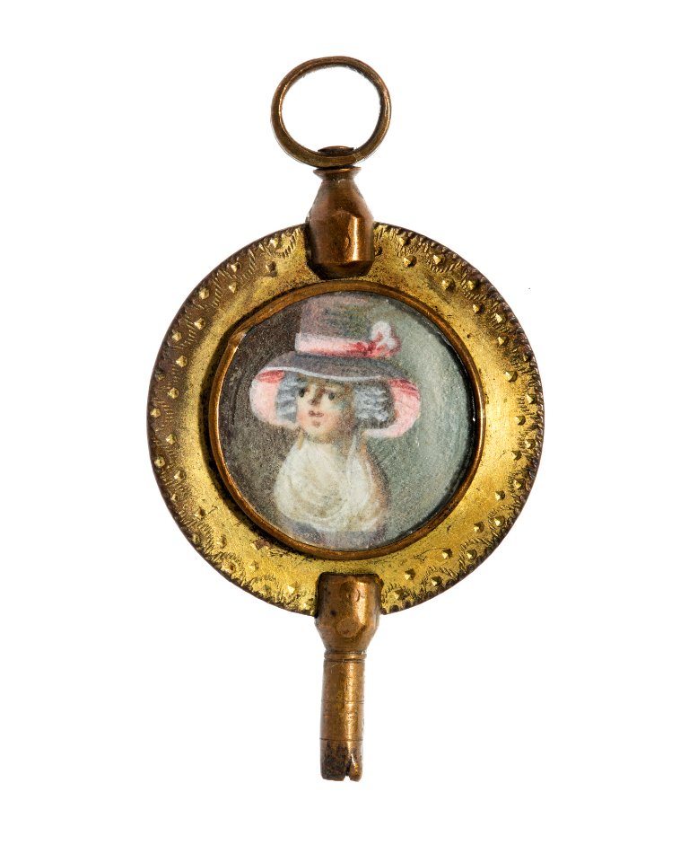 Urnyckel med kvinnomotiv, 1800-tal - Hallwylska museet - 110373