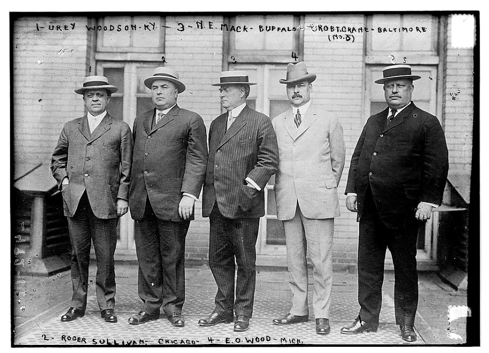Urey Woodson, KY; N.E. Mack, Buffalo; Robt. Crain, Baltimore; Roger Sullivan, Chicago; E.O. Wood, Mich LCCN2014691347