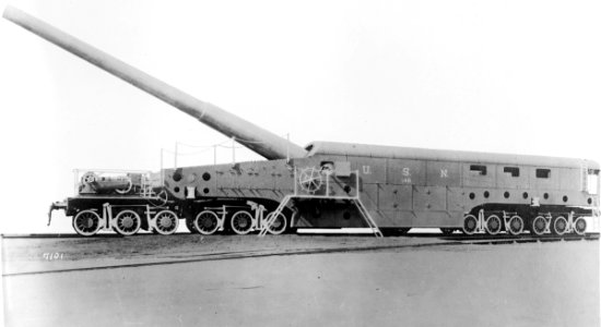 US 14 inch railway gun Mk I LOC 28937u