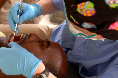 US and Djibouti health care workers deliver care 080330-N-IC219-016