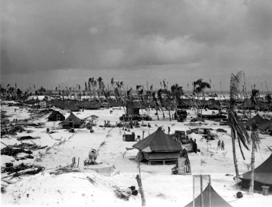 US Base tents Betio Tarawa 1943