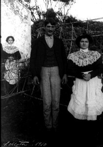 Urzelina, ilha de São Jorge, 1910, modos de trajar, 27, Arquivo de Villa Maria, Angra do Heroísmo, ilha Terceira, Açores