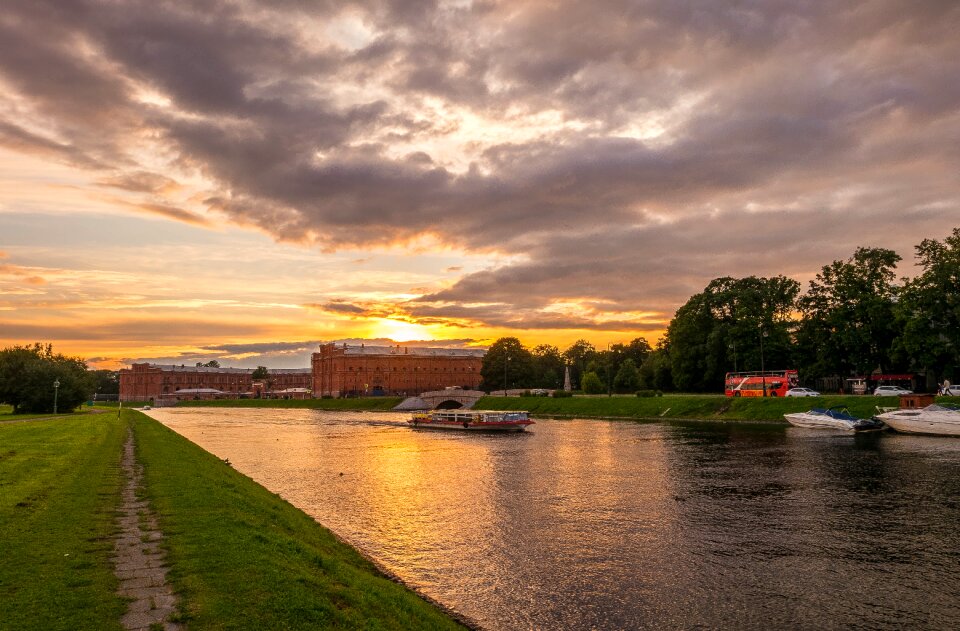 Evening beauty landscape