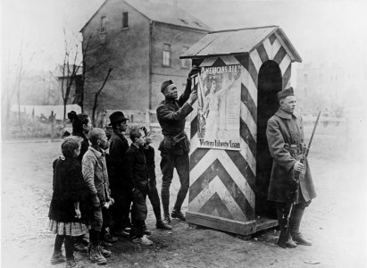 US guardhouse at Neuwied, Germany in April 1919