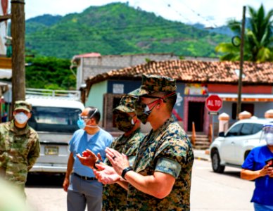 US Marines, Soldiers provide COVID-19 personal protective gear to Honduras community photo