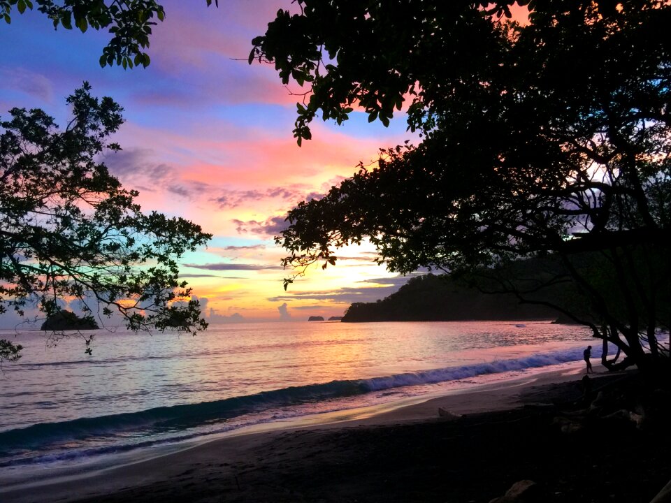 Beach twilight cove