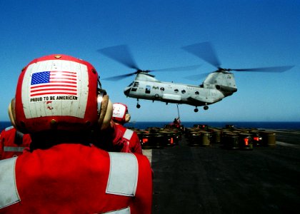 US Navy 020306-N-1328C-010 USS Roosevelt - weapons transfer
