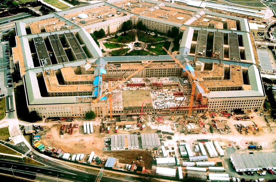US Navy 020206-D-0000G-004 Repairs to Pentagon after 9-11 terrorist attack
