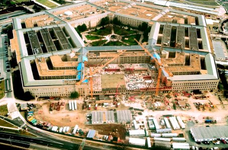 US Navy 020206-D-0000G-004 Repairs to Pentagon after 9-11 terrorist attack