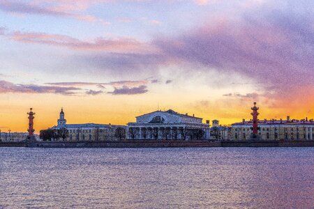 Evening beauty landscape