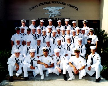 US Navy 011019-N-0000X-001 Navy file photo of Basic Underwater Demolition-SEAL (BUD-S) graduating class 236