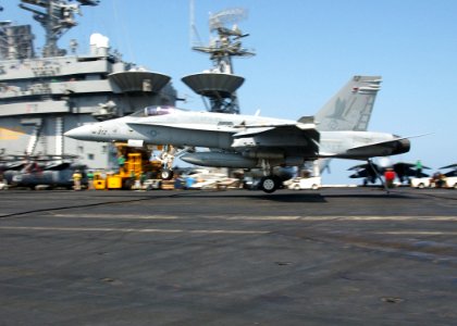 US Navy 020220-N-1328C-003 10,000th Carrier Landing CVN 71 Deployment