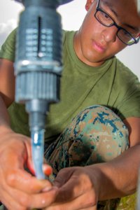 US Marine water support technicians provide camp water in Guatemala during Southern Partnership Station '14 140730-N-IP743-027