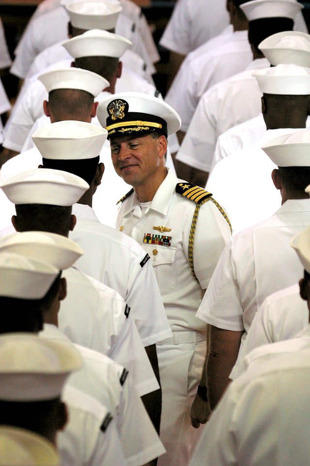 US Navy 021011-N-3228G-005 Personnel inspection aboard Naval Station Pearl Harbor