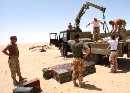 US Navy 020712-N-5471P-004 EOD teams prepare ordnance for disposal photo