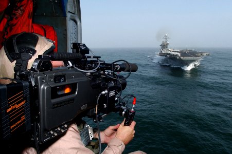 US Navy 020716-N-6492H-538 capturing imagery of USS Kennedy