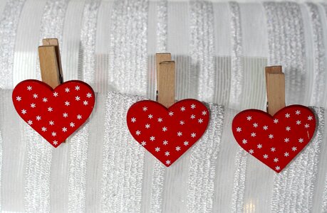 Valentine's day symbols red photo