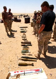 US Navy 020712-N-5471P-001 EOD teams conduct Joint-Mulitnational training in the Kuwaiti desert